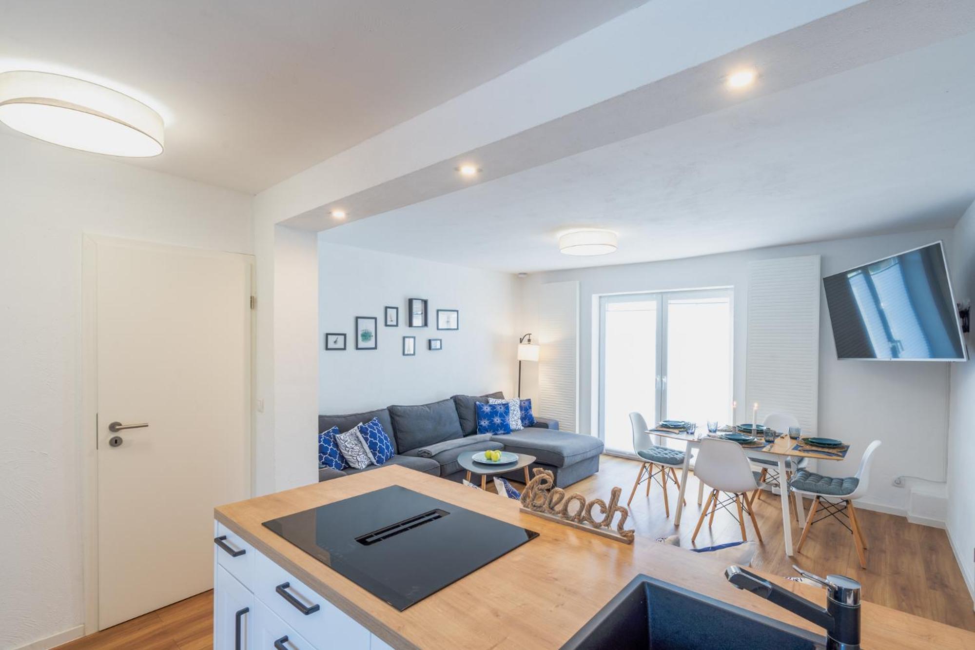 Strand Familien Doppelhaushaelfte ,,Marsi" #Familien-Urlaub Rappin Exteriér fotografie
